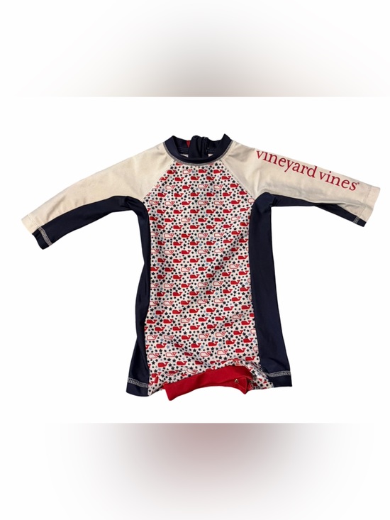 Vineyard Vines Other - Vineyard Vines for Target Baby Patriotic whale rash guard swim suit 4th of July